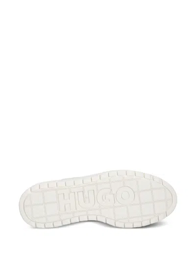 Hugo Boss Logo-embellished Platform Sneakers In White