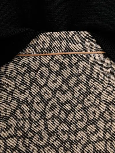 Hugo Boss Mini Skirt In Leopard Jacquard In Brown