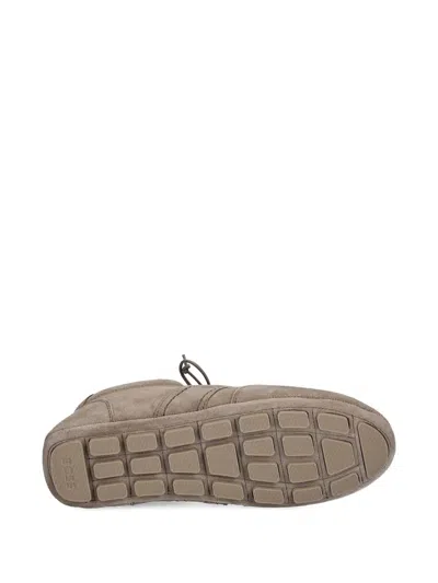 Hugo Boss Lace-up Suede Sneakers In Brown