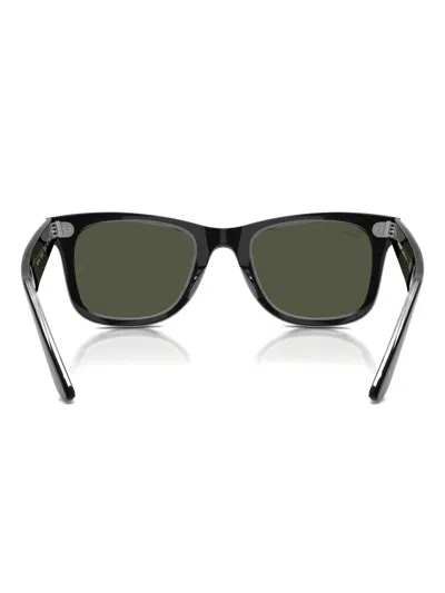Ray Ban Original Wayfarer Bio-based Sunglasses Havana Frame Green Lenses 52-22 In Black