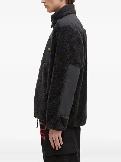 Stan Ray Fleece-panel Long-sleeve Jacket In Black