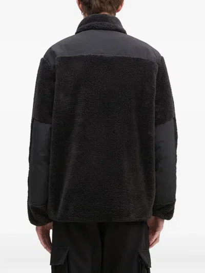 Stan Ray Fleece-panel Long-sleeve Jacket In Black