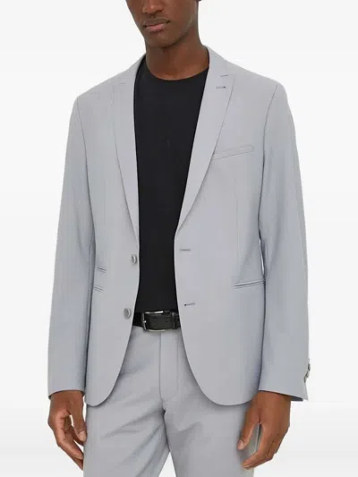 Drykorn Single-button Suit Jacket In Gray
