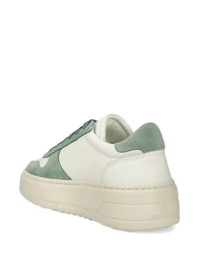 Copenhagen Cph77m Perforated Suede-leather Sneakers In Green