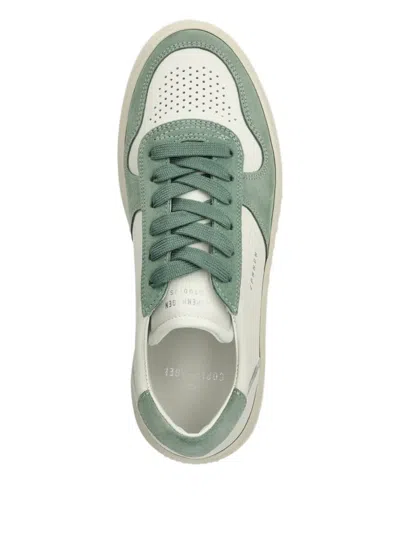 Copenhagen Cph77m Perforated Suede-leather Sneakers In Green
