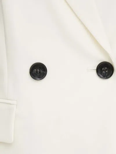 Sisley Paris Double-breasted Blazer In White