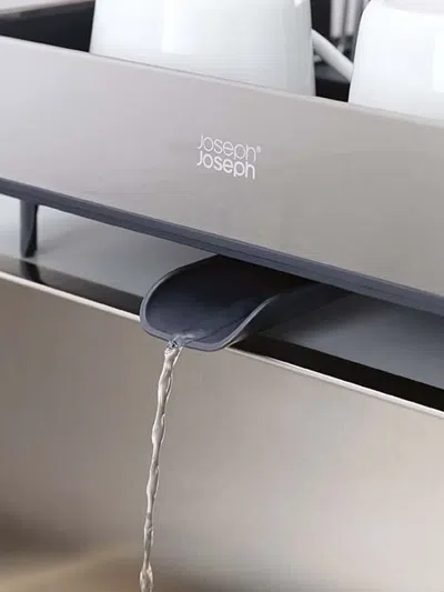 Joseph Joseph Extend™ Drain-rack Dish-drying Rack (53cm X 36.5cm) In Black