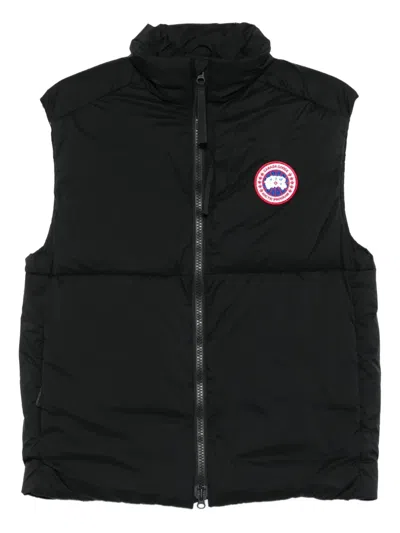 Canada Goose Padded High Collar Vest With Zipper Closure In Black