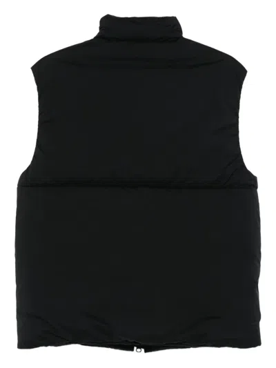 Canada Goose Padded High Collar Vest With Zipper Closure In Black