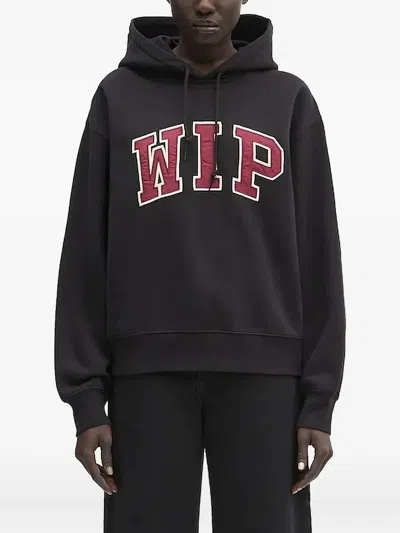 Carhartt Knitwear Hood And Ribbed Cuffs In Black