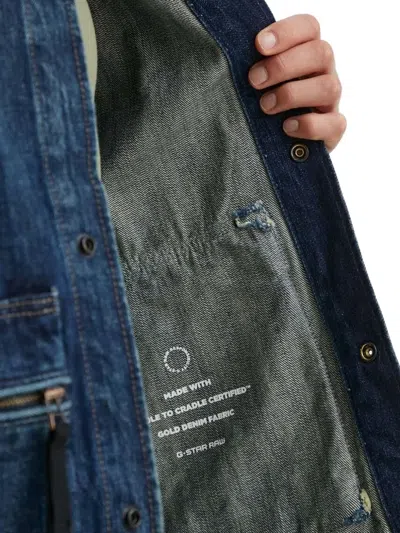 G-star Raw Denim Jacket In Blue
