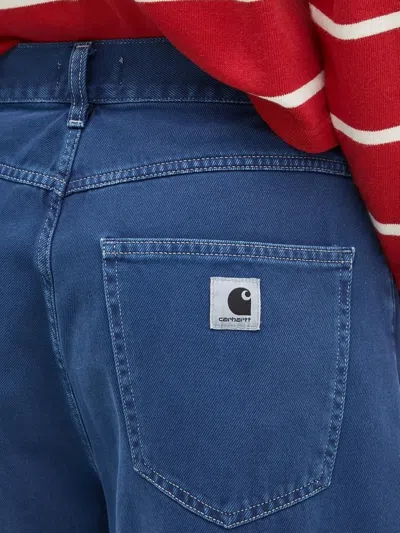 Carhartt Brandon Loose Fit Cotton Shorts In Stone Washed