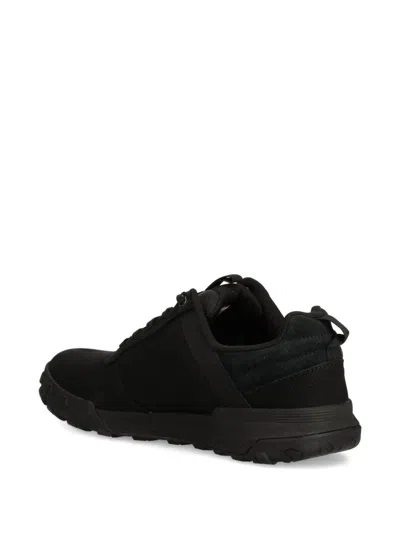 Caterpillar Padded-panel Textured Sneakers In Black