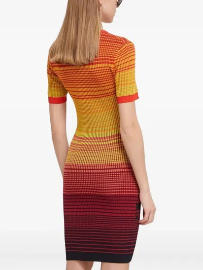 Desigual Palm-tree Ombré Mini Dress In Multi