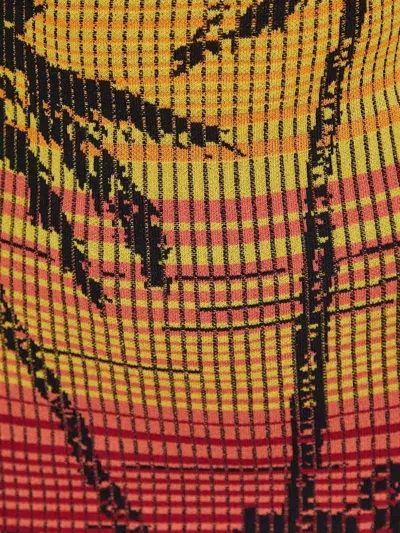 Desigual Palm-tree Ombré Mini Dress In Multi