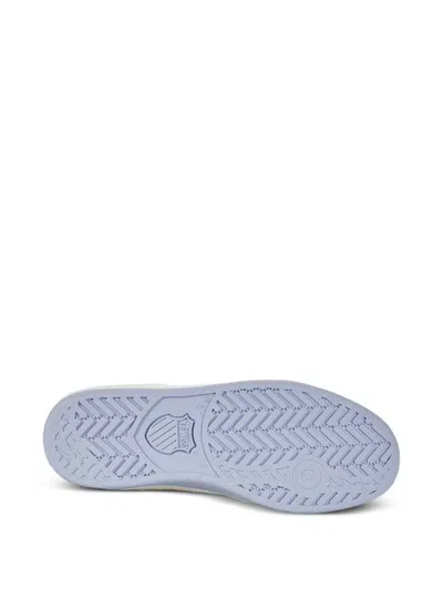 K-swiss Mesh-panel Leather Sneakers In White