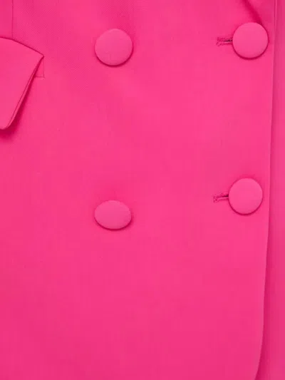 Silvian Heach Double-breasted Button Blazer In Pink