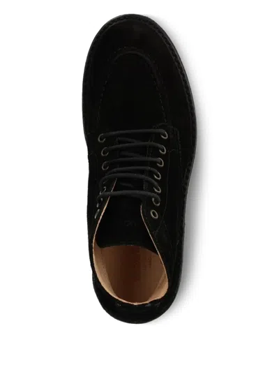 Astorflex Lace-up Suede Boots In Black