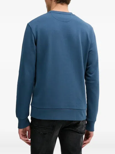 Hackett Logo Sweatshirt In Blue