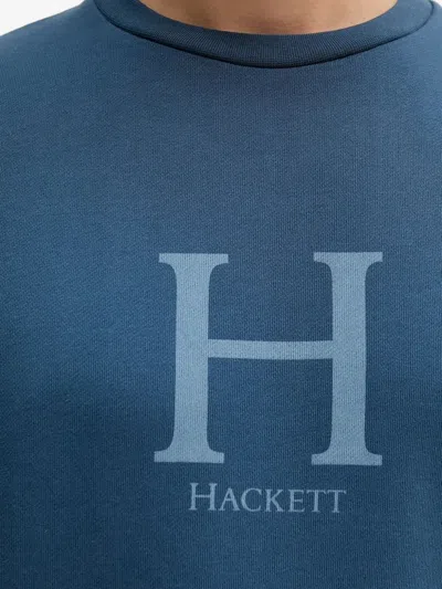Hackett Logo Sweatshirt In Blue