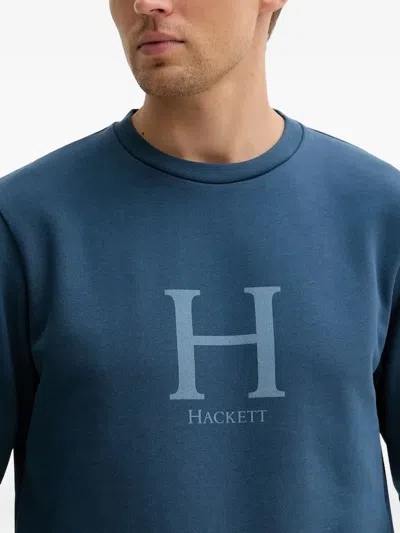 Hackett Logo Sweatshirt In Blue