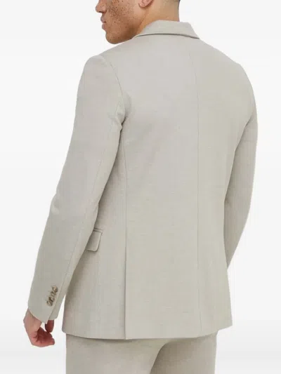 Bruuns Bazaar Laybbfranco Two-button Suit Jacket In Gray