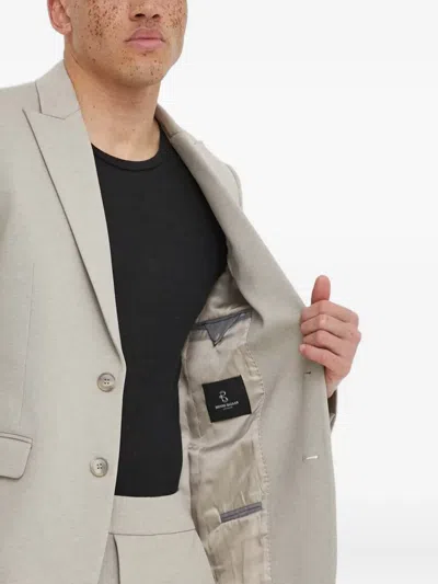Bruuns Bazaar Laybbfranco Two-button Suit Jacket In Gray