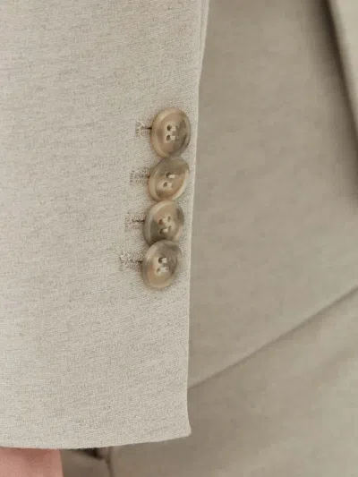 Bruuns Bazaar Laybbfranco Two-button Suit Jacket In Gray