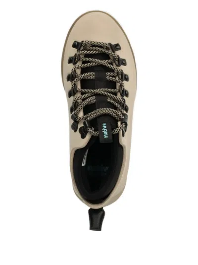 Native Lace-up Ankle Boots In Neutral