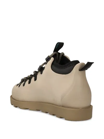 Native Lace-up Ankle Boots In Neutral