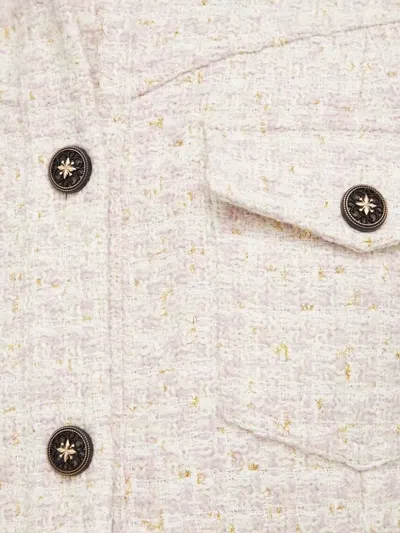 粗花呢迷你衬衫裙