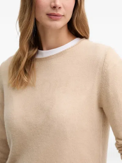 LOGO缀饰羊绒毛衣