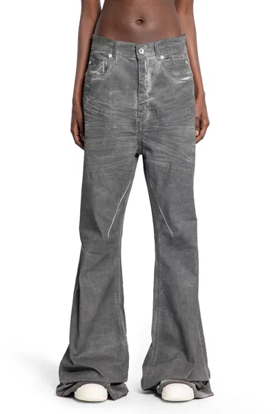 Rick Owens Drkshdw Gray Hollywood Geth Belas Lounge Pants In Gray