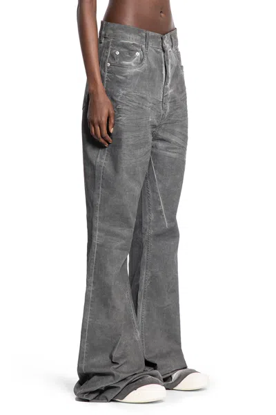 Rick Owens Drkshdw Gray Hollywood Geth Belas Lounge Pants In Gray