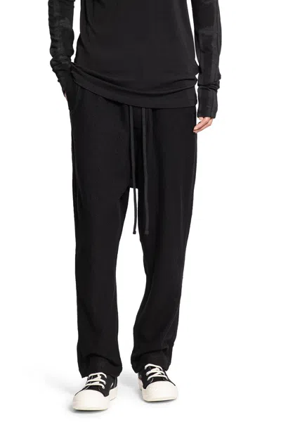 Thom Krom Drawstring Wool Trousers In Black