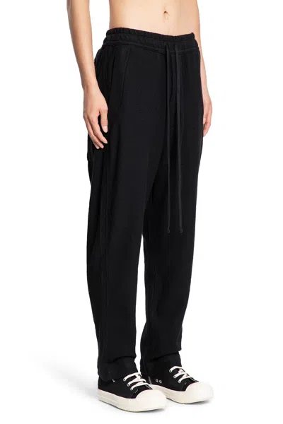 Thom Krom Drawstring Wool Trousers In Black