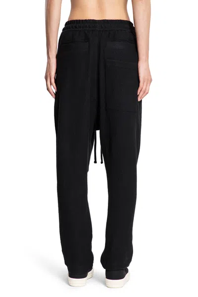 Thom Krom Drawstring Wool Trousers In Black