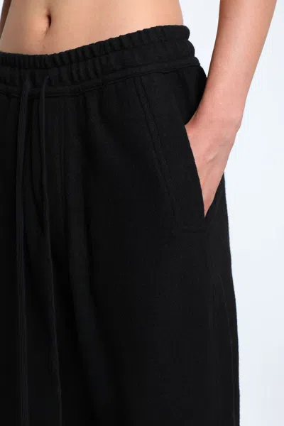 Thom Krom Drawstring Wool Trousers In Black
