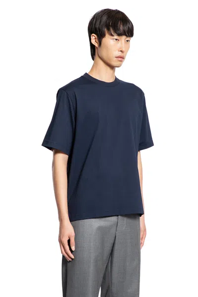 Thom Browne Rwb T-shirt In Midweight Jersey In Blue