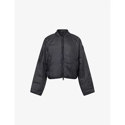 Canada Goose Elba 750 Fill Power Down Packable Bomber Jacket In Black