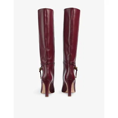 Lk Bennett Loretta Knee High Boot In Burgundy