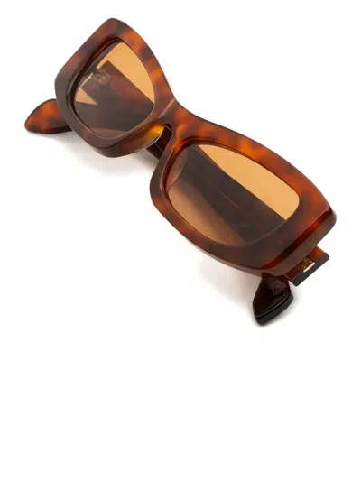 Marni Eyewear Rectangle-frame Sunglasses In Brown