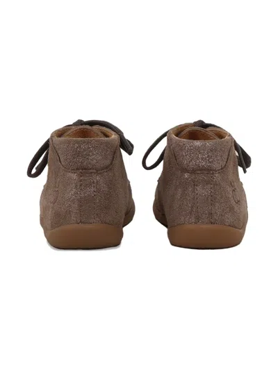 DERBY 系带金属感运动鞋