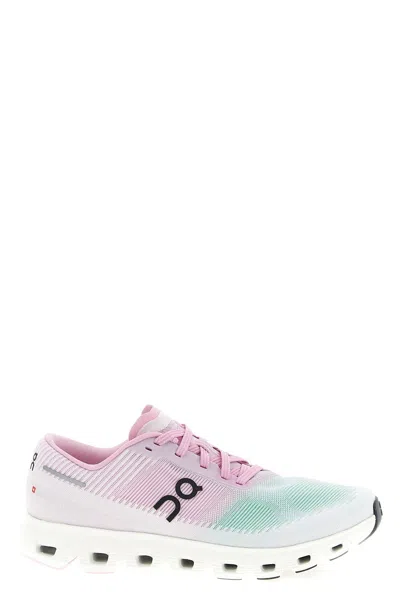 On Gradient Design Sneakers With Segmented White Sole In Pink