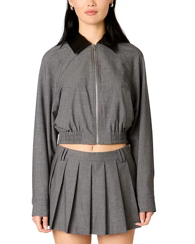 Nia Daniel Bomber Jacket In Gray