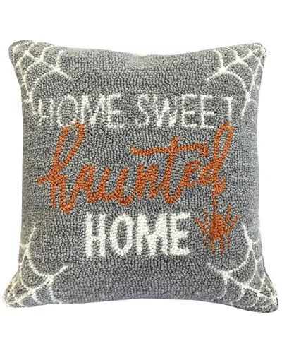 The Rug Market Home Sweet Haunted Home 16x16in Rug In Gray