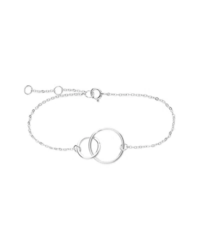 Sterling Forever Silver Interlocking Circle Bracelet