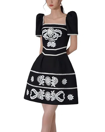 Silvia Rufino Mini Dress In Black