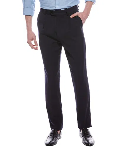 Brunello Cucinelli Leisure Fit Wool Pant In Blue