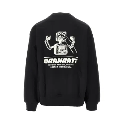 Carhartt Mens Black Wiptopia Relaxed-fit Cotton-blend Sweatshirt In Black